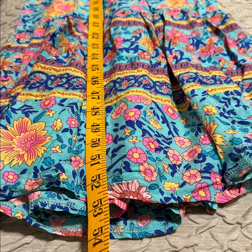 R.Vivimos Boho Floral Maxi Dress Size L NWT Beach Vacation Resort Dress Summer - Picture 5 of 7